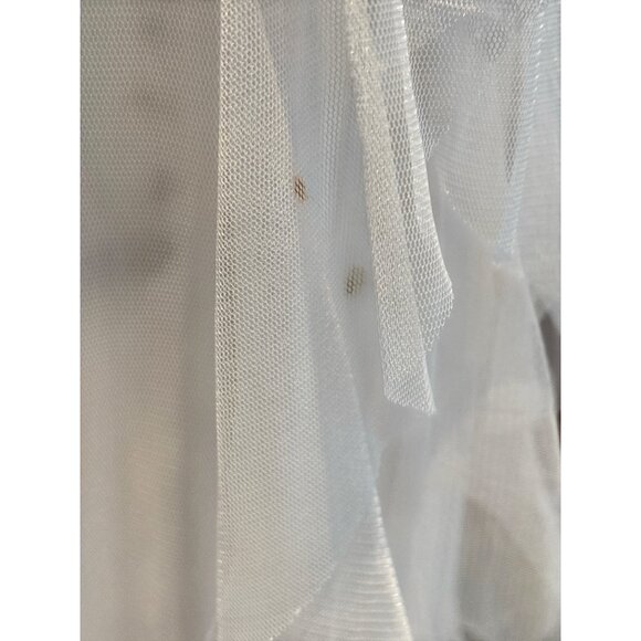 Floral Embroidered Halter Maxi Dress With Ruffled Tulle Skirt & Purple Waist Tie - Picture 10 of 16